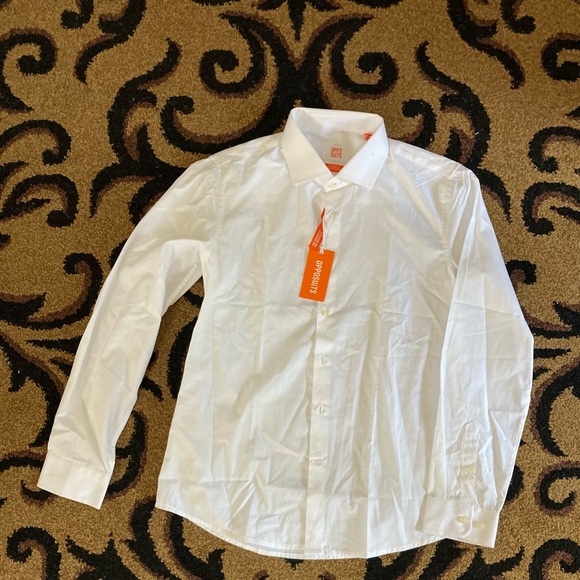 ♥️🤍💙Oppo White Dress Shirt Classic Long-Sleeve - Picture 1 of 3